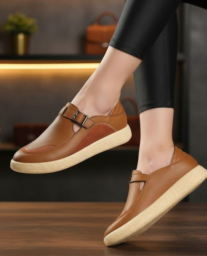 کفش طبی عسلی