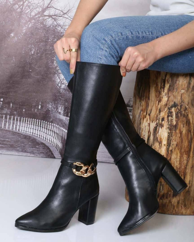 چکمه مشکی زنانه