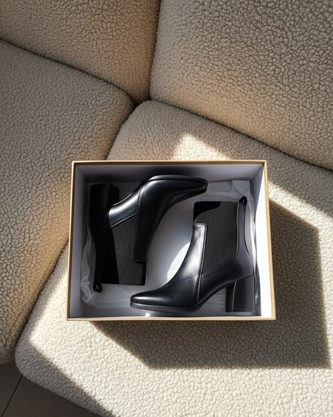 نیم بوت مشکی زنانه