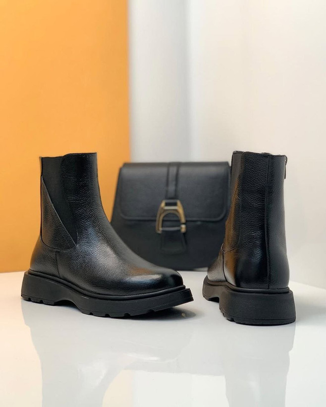 نیم بوت بقل زیپ