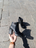 نیم بوت چرم زنانه