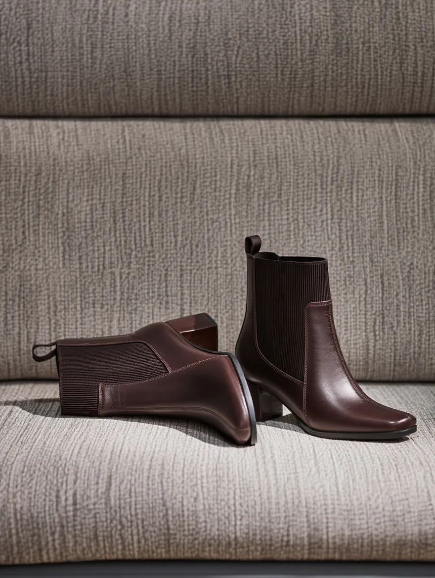 نیم بوت قهوه ای