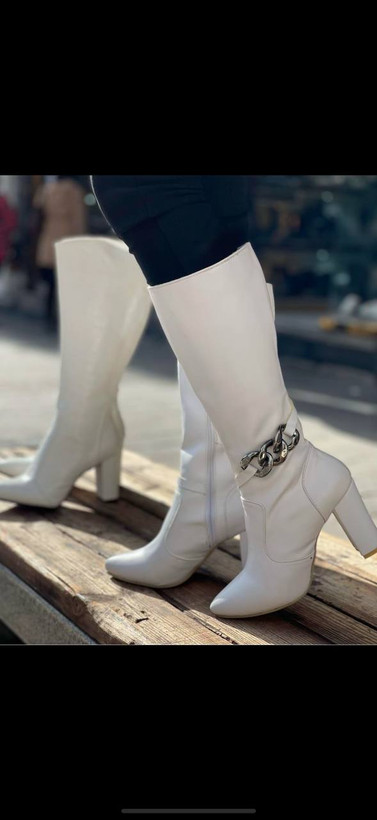 بوت سفید زنانه