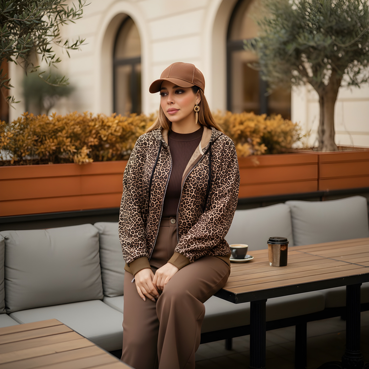 هودی پلنگی زنانه