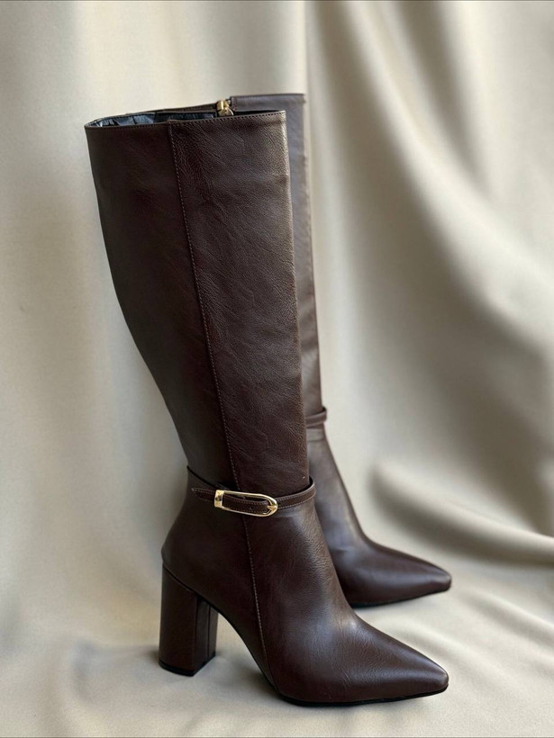 چکمه قهوه ای شیک