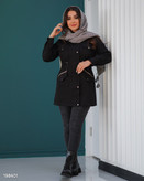 مانتو پاییزه مشکی