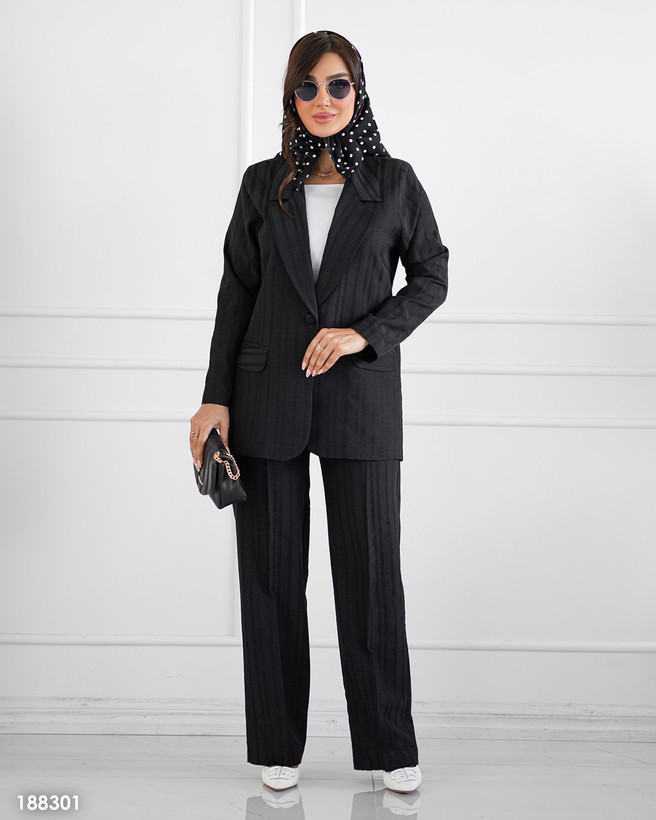 کت شلوار مشکی زنانه