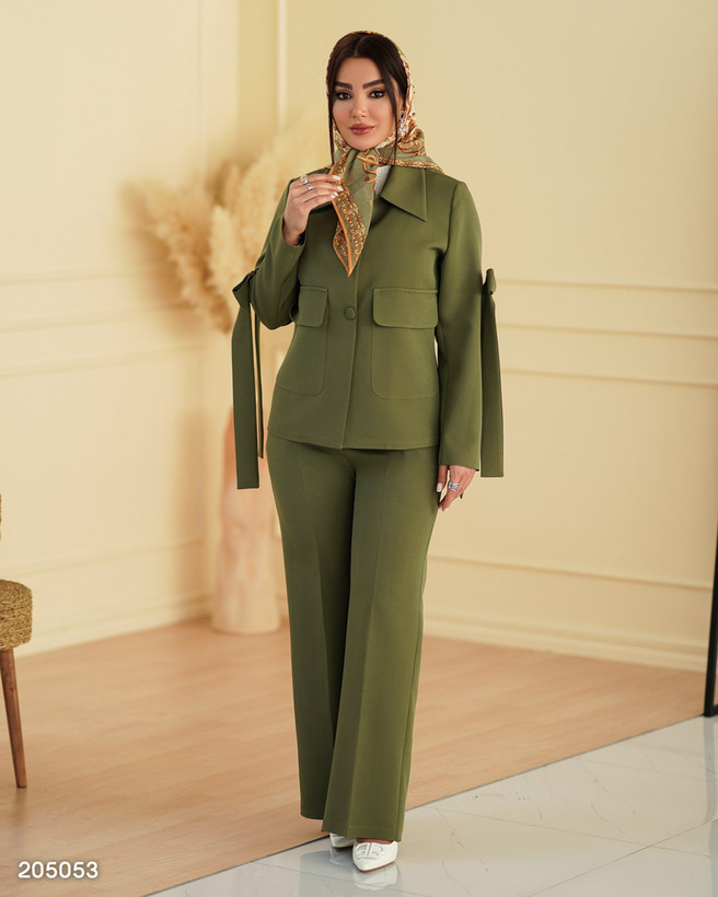 کت شلوار زیتونی