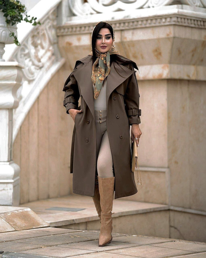 بارانی قهوه ای