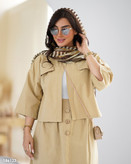 کراپ کت و دامن اسپرت زنانه لیننت مدل شالین سایز ۳۶ تا ۴۶ ضمانت کالا