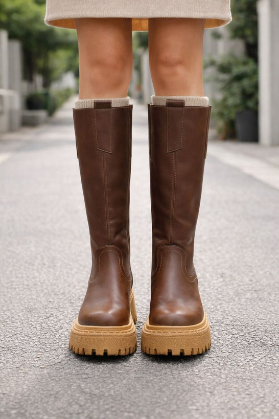 بوت قهوه ای