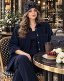 شومیز مانتویی کوتاه زنانه مخمل مدل ژینا فری سایز۳۸ تا ۵۴ ضمانت اصالت کالا
