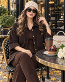 شومیز مانتویی کوتاه زنانه مخمل مدل ژینا فری سایز۳۸ تا ۵۴ ضمانت اصالت کالا